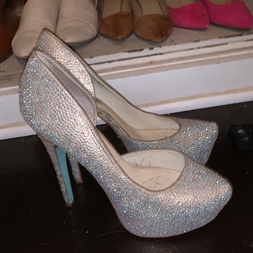 Betsey johnson rhinestone heel